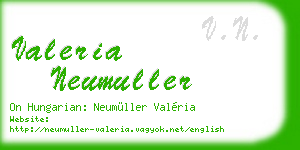 valeria neumuller business card